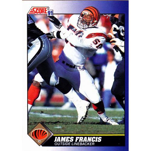 James Francis #50 - Bengals 1991 Score Football Trading Card