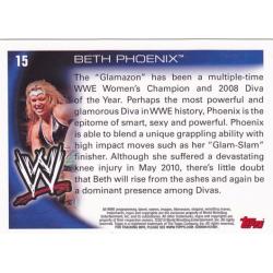 Beth Phoenix #15 - WWE 2010 Topps Wrestling Divas Trading Card