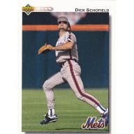 Dick Schofield #791 - Mets Upper Deck 1992 Baseball Trading Card