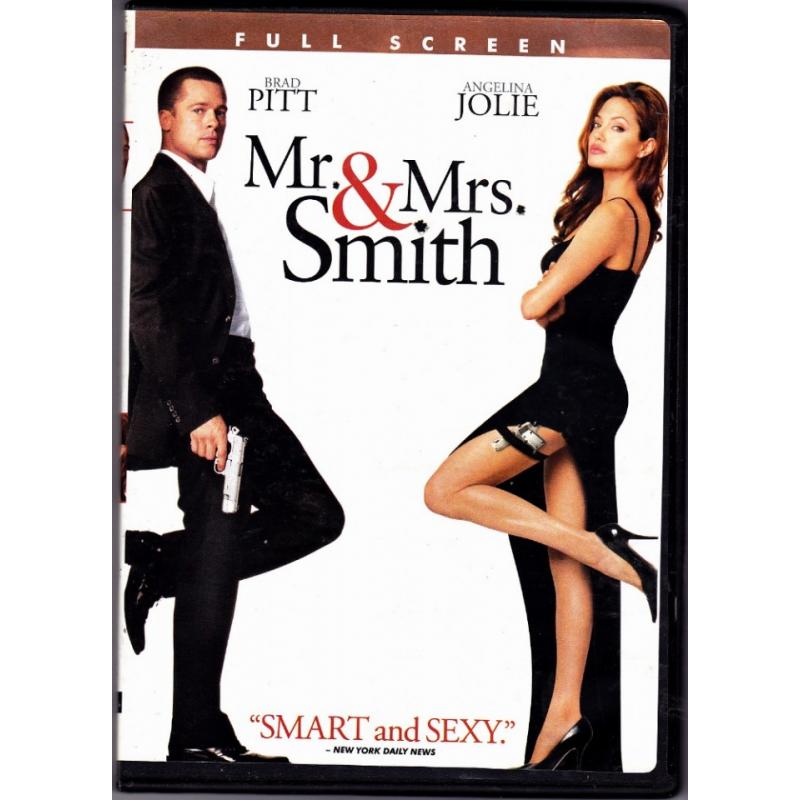 Mr. and Mrs. Smith DVD 2005 Full Screen - Very Good