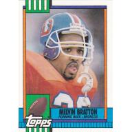 Melvin Bratton #42 - Broncos 1990 Topps Football Trading Card
