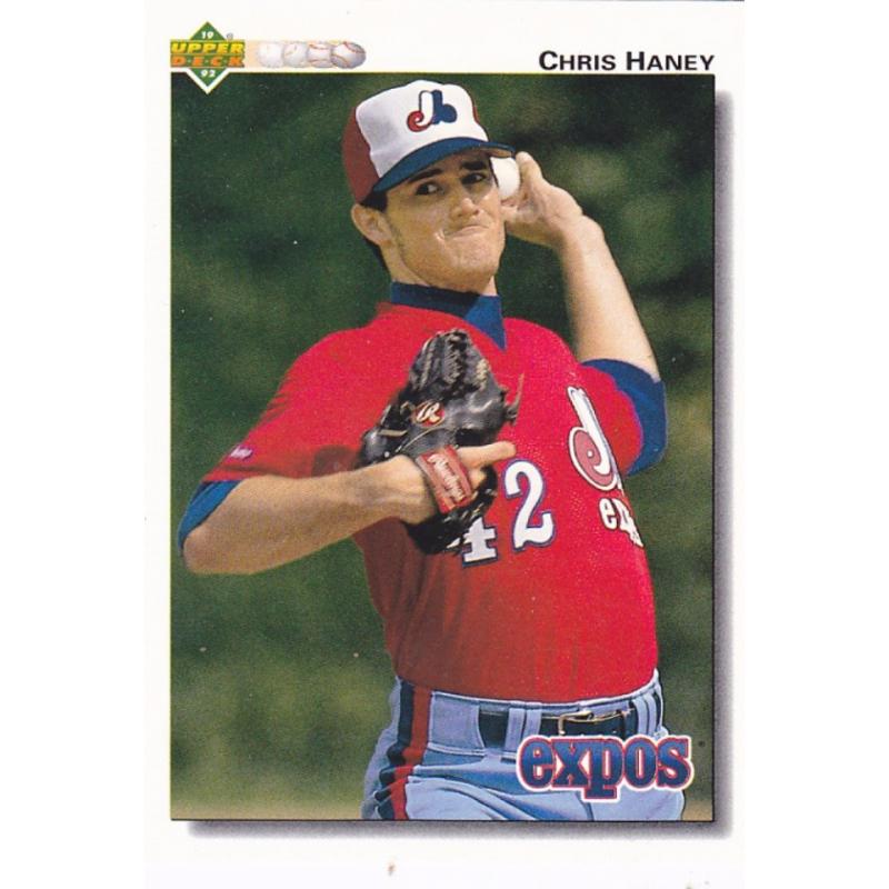 Chris Haney #662 - Expos 1992 Upper Deck Baseball Trading Card