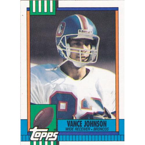 Vance Johnson #38 - Broncos 1990 Topps Football Trading Card