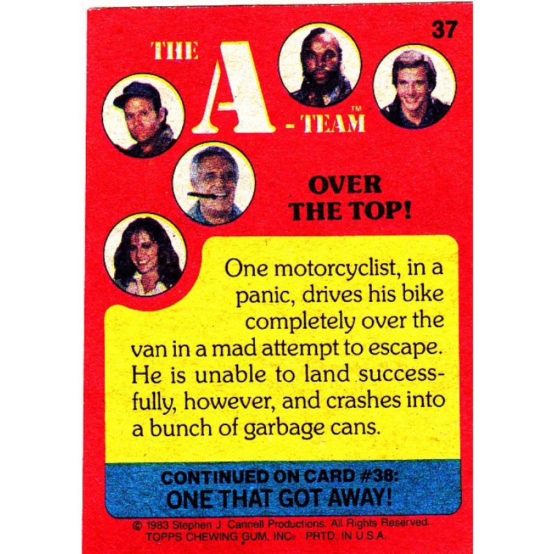 Over the Top #37 - A-Team 1983 Trading Card
