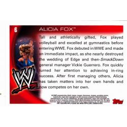Alicia Fox #6 - WWE Topps 2010 Wrestling Trading Card