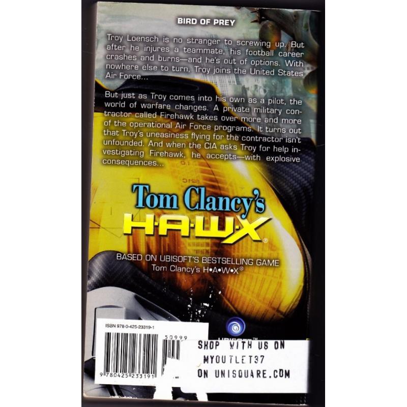 Tom Clancy's HAWX by David Michaels 2009 Paperback Book - Good