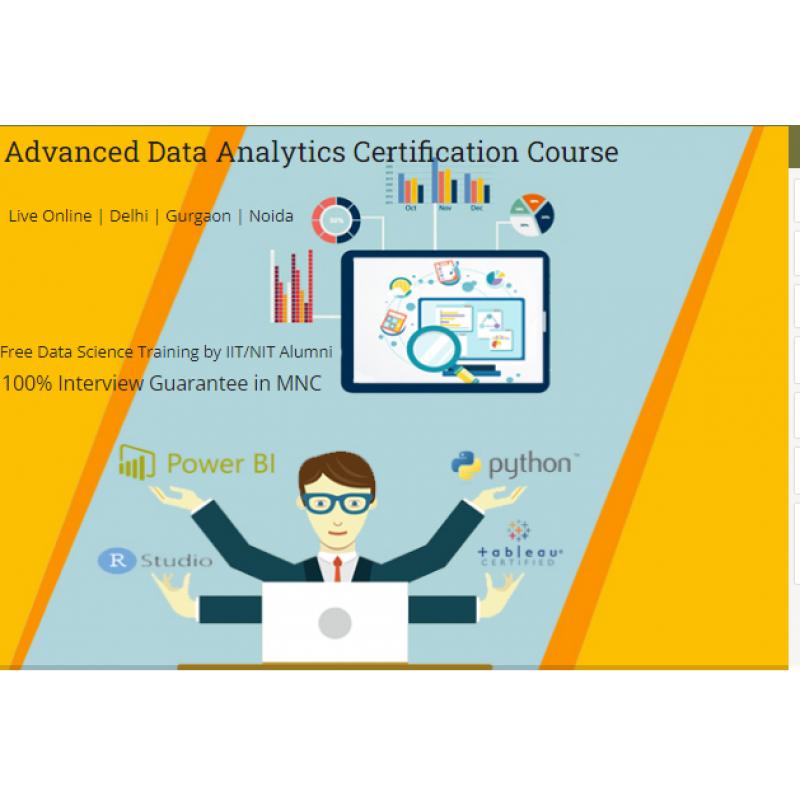 Data Analyst Course in Delhi, SLA Institute, Satya Niketan,100% Job, Holi Offer