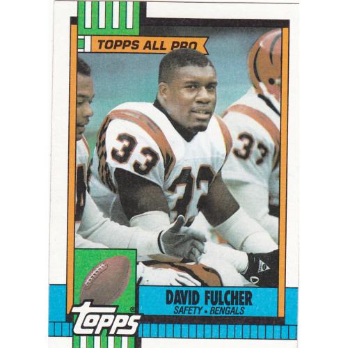 David Fulcher #273 - Bengals 1990 Topps Football Trading Card