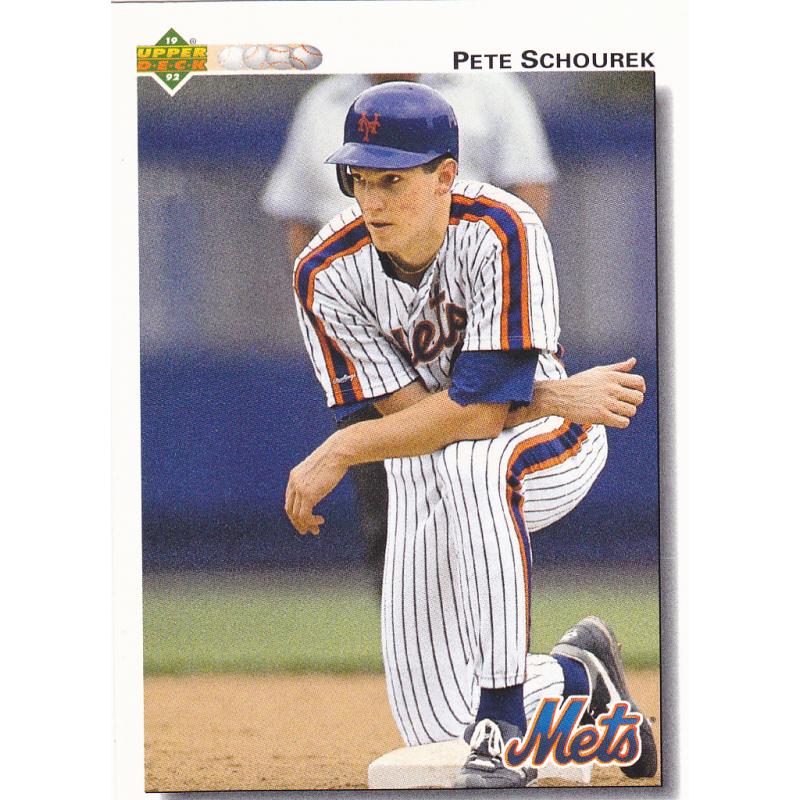 Pete Schourek #673 - Mets Upper Deck 1991 Baseball Trading Card