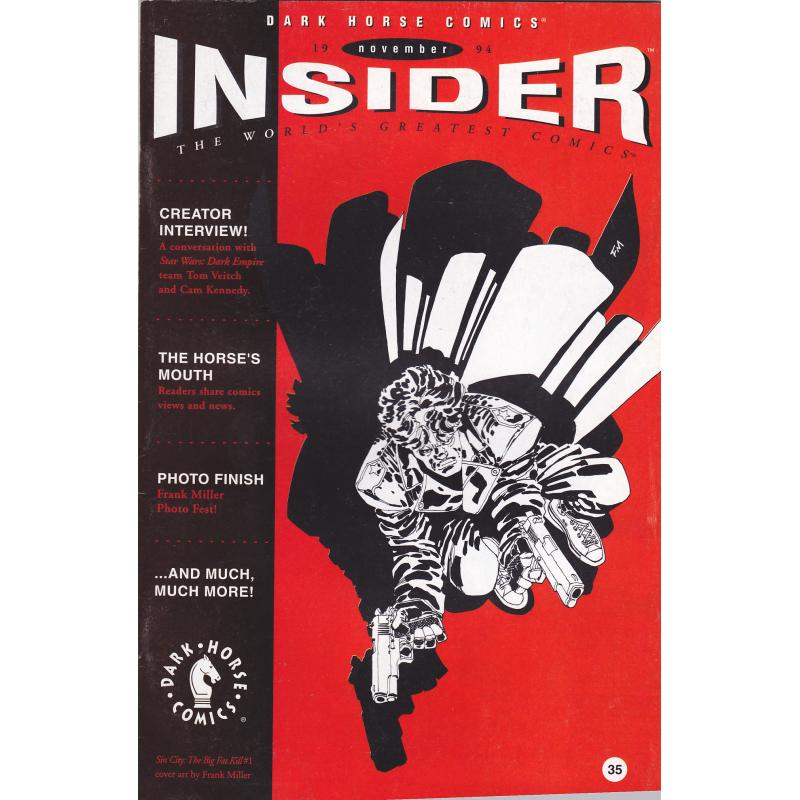Insider #35 - Dark Horse 1994 Comic Book - Very Good