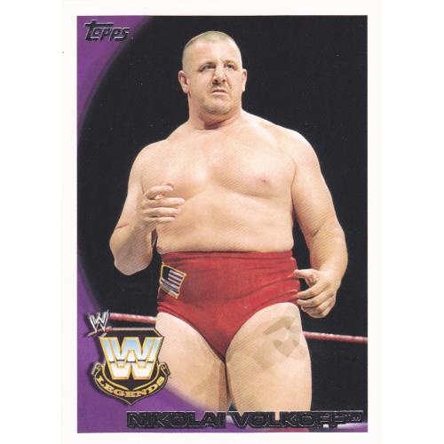 Nikolai Volkoff #86 - WWE Topps 2010 Wrestling Trading Card