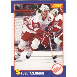 Steve Yzerman #14 - Red Wings 1991 Score Kellogg's Hockey Trading Card