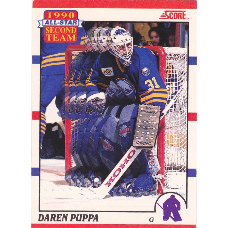 Daren Puppa #318 - Sabres 1990 Score Hockey Trading Card