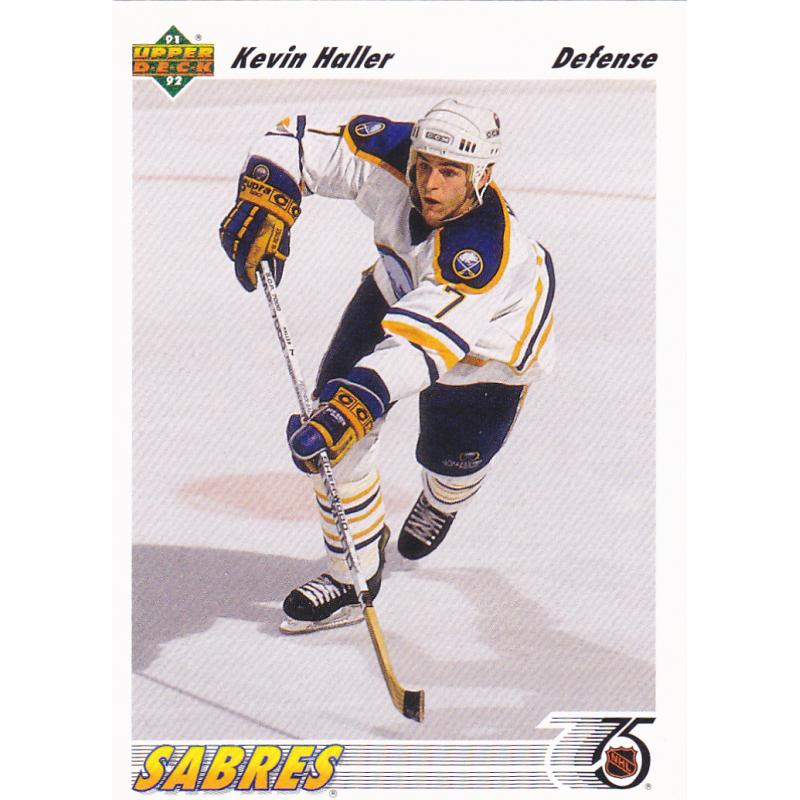 Kevin Haller #192 - Sabres 1992 Upper Deck Hockey Trading Card