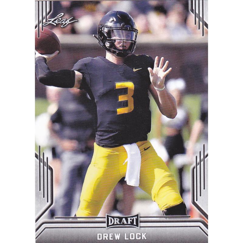 Drew Lock #26 - Broncos 2019 Leaf Rookie Football Trading Card