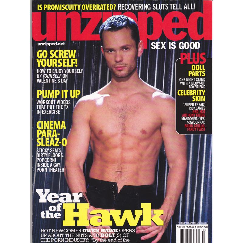 Unzipped - February 2005 - Adult Magazine - Like New