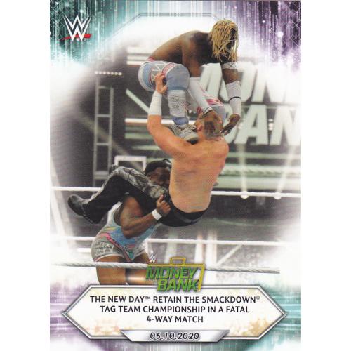 The New Day retain #67 - WWE Topps 2021 Wrestling Trading Card