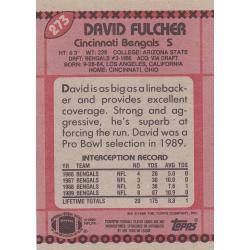 David Fulcher #273 - Bengals 1990 Topps Football Trading Card