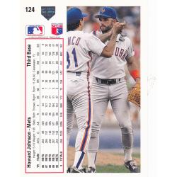 Howard Johnson #124 - Mets Upper Deck 1990 Baseball Trading Card