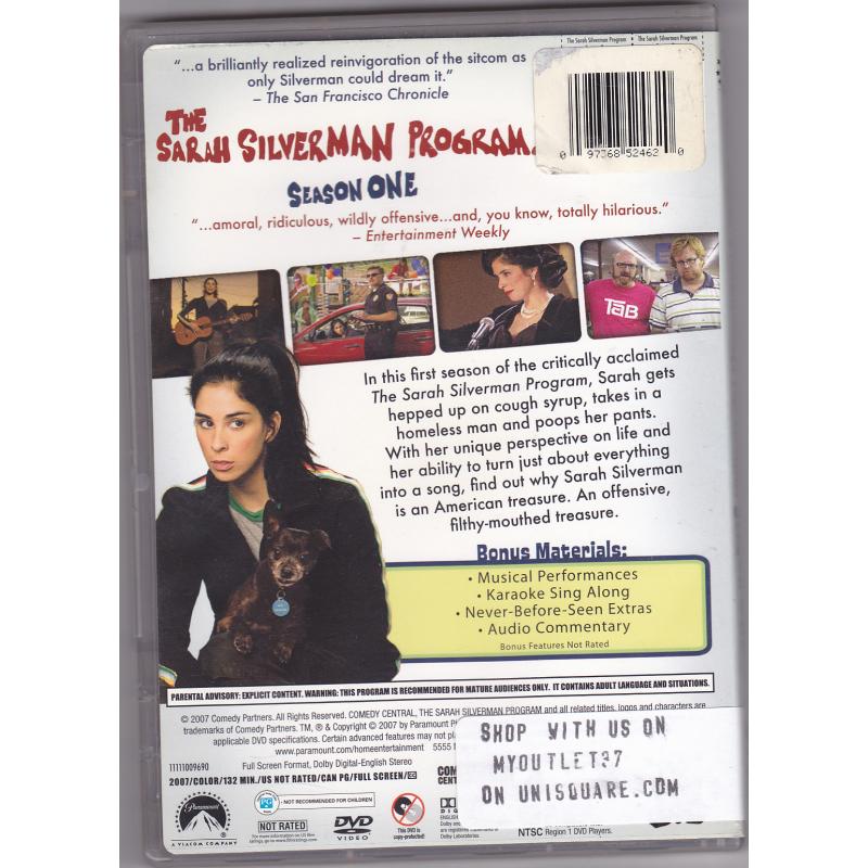 Sarah Silverman Program - Complete 1st Season DVD 2007 - Very Good