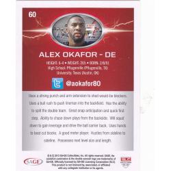 Alex Okafor #60 - Cardinals 2013 Sage Hit Rookie Football Trading Card
