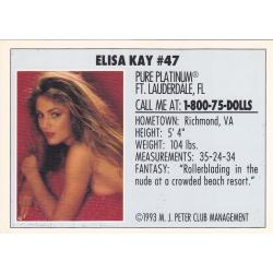Elisa Kay #47 Dollhouse 1993 Adult Sexy Trading Card