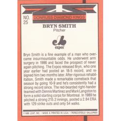 Bryn Smith #25 - Expos 1990 Donruss Baseball Trading Card