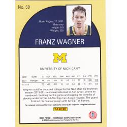 Franz Wagner #59 - Magic 2021 Panini Pink Foil Rookie Basketball Trading Card