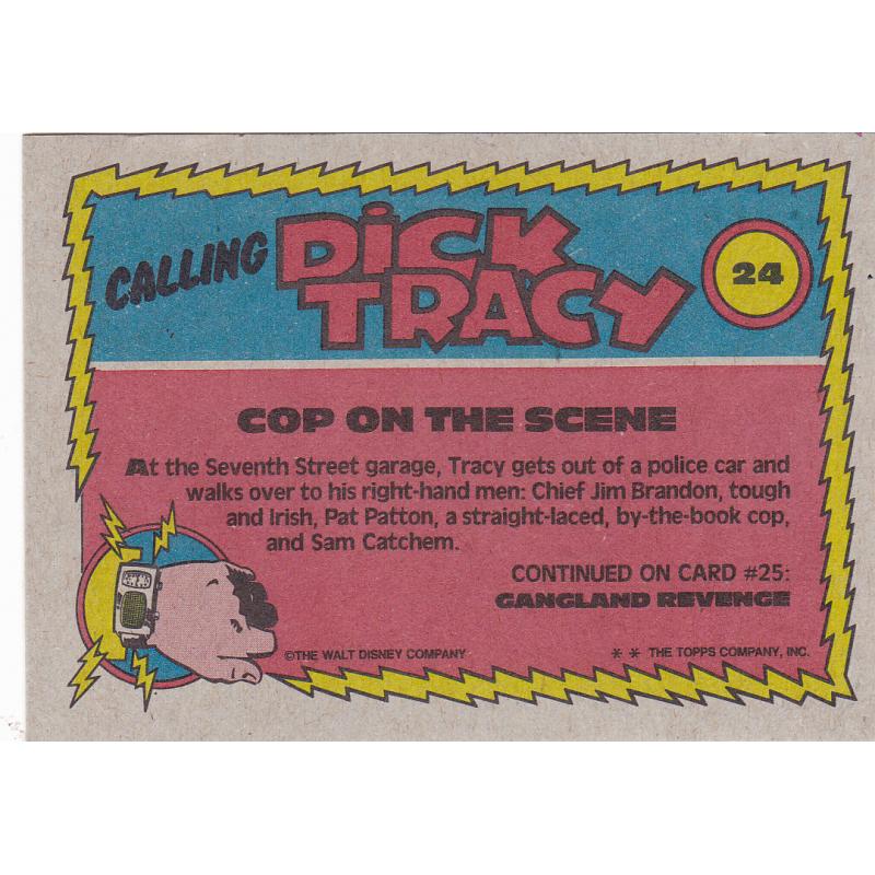 Cop on the Scene #24 - Dick Tracy 1990 Trading Card