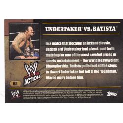 Undertaker vs Batista #68 - WWE 2007 Topps Wrestling Trading Card