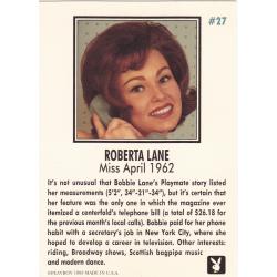 Roberta Lane #27 - Playboy 1995 Adult Sexy Trading Card
