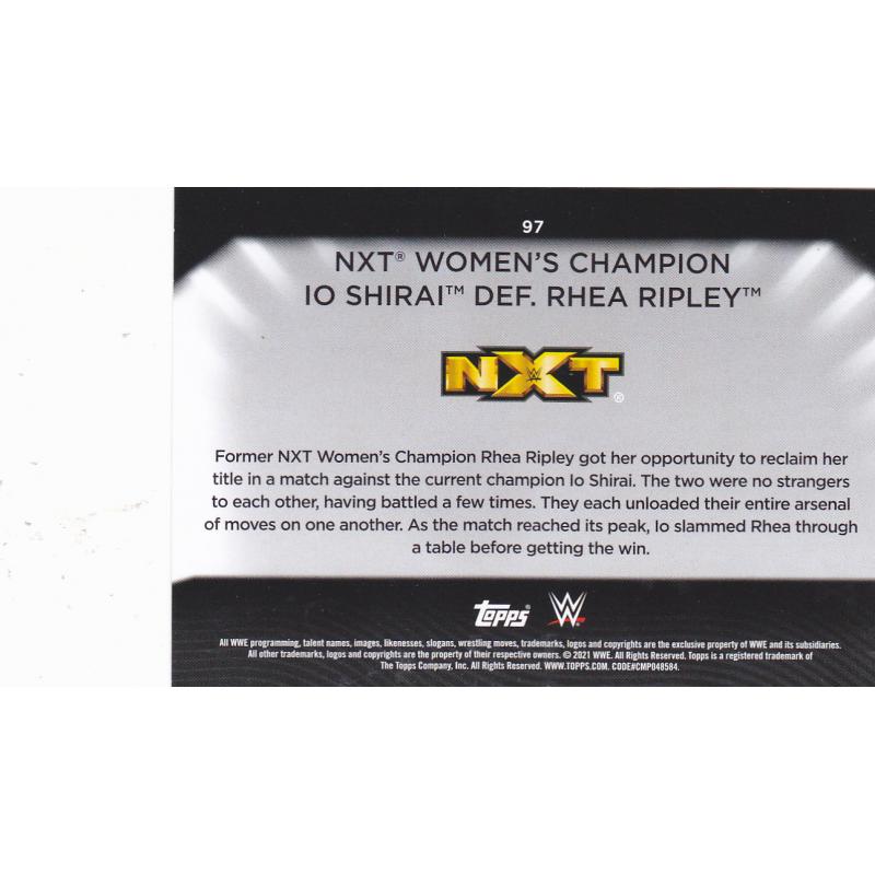 Shirai #97 - WWE Topps 2021 Wrestling Trading Card
