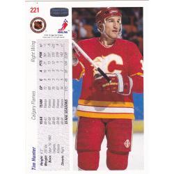 Tim Hunter #221 - Flames 1992 Upper Deck Hockey Trading Card