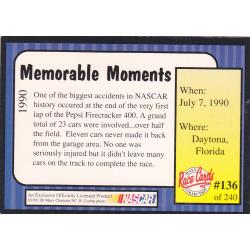 Daytona Florida #136 - Nascar 1990 Maxx Trading Card