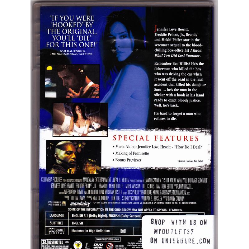 I Still Know What You Did Last Summer DVD 1998 - Very Good