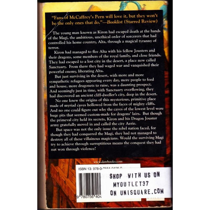 Aerie (Dragon Jousters #4) by Mercedes Lackey Paperback Book - Very Good