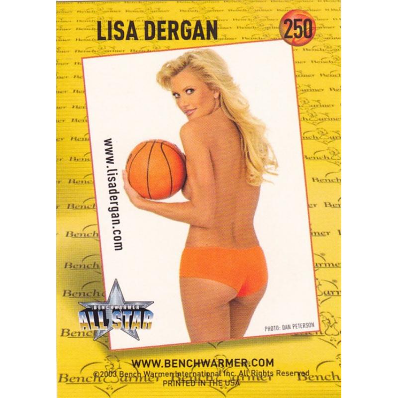 Lisa Dergan #250 - Bench Warmers 2003 Sexy Trading Card