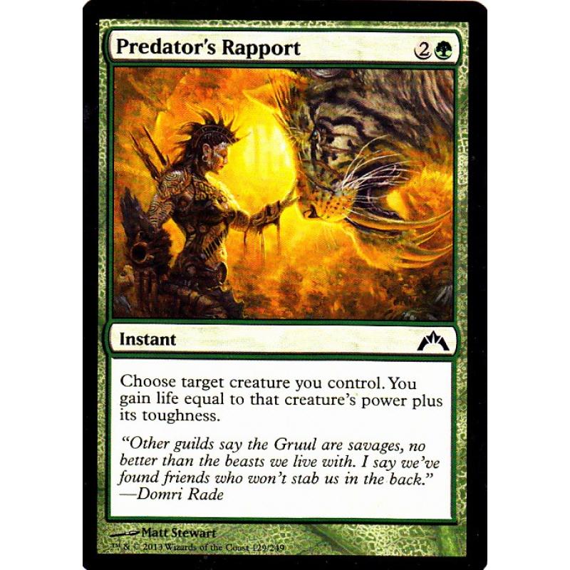 Predator's Rapport (Instant) - Gatecrash - Magic the Gathering Trading Card