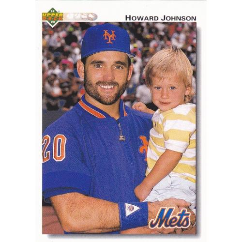 Howard Johnson #256 - Mets Upper Deck 1991 Baseball Trading Card