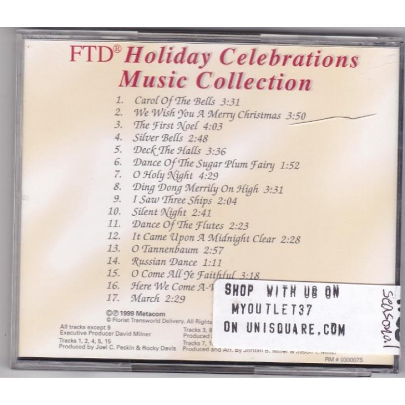 FTD Holiday Celebrations by Various Artists CD 1999 - Good