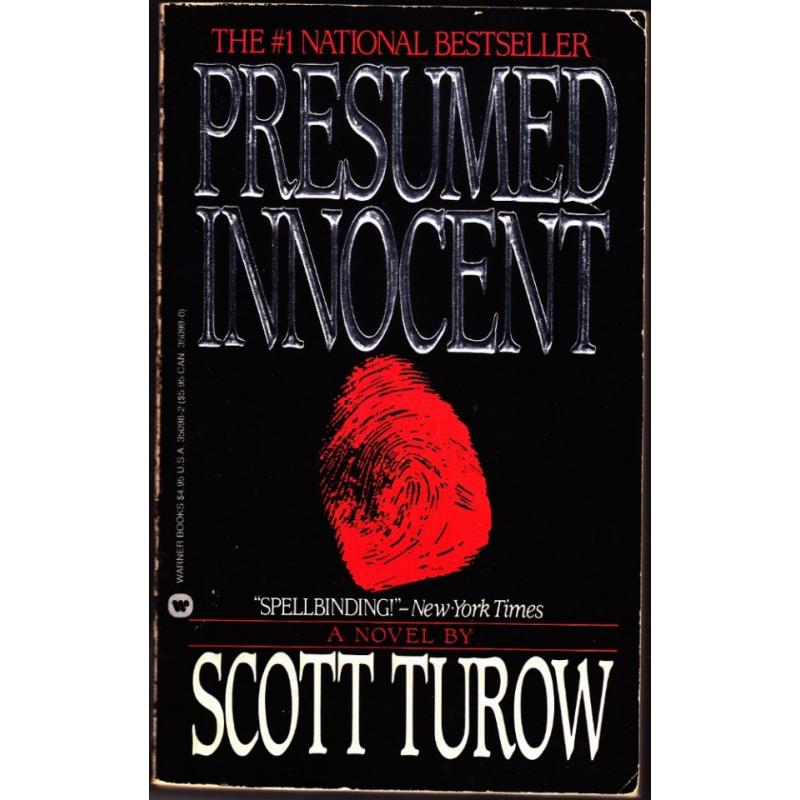 Presumed Innocent by Scott Turow 1988 Paperback Book - Good