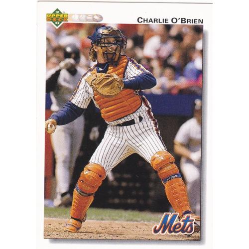 Charlie O'Brien #381 - Mets Upper Deck 1991 Baseball Trading Card