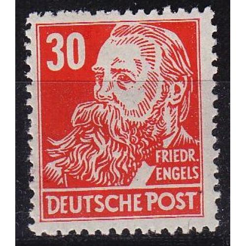 GERMANY Alliiert SBZ [Allgemein] MiNr 0222 s ( */mh ) min. Falzspur