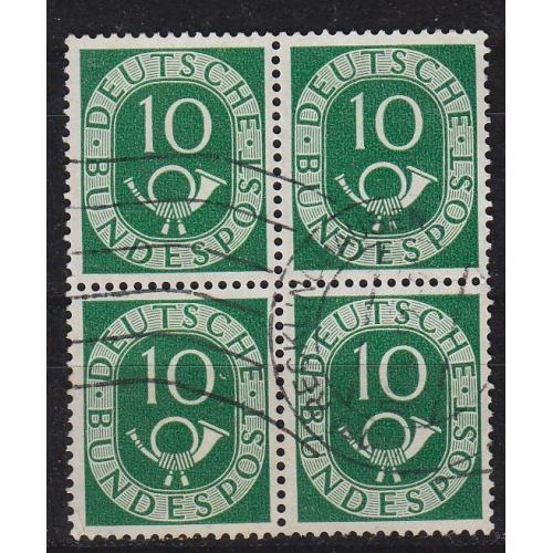 GERMANY BUND [1951] MiNr 0128 ( O/used ) [01] 4er