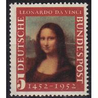 GERMANY BUND [1952] MiNr 0148 I ( **/mnh ) Kunst