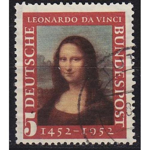 GERMANY BUND [1952] MiNr 0148 II ( O/used ) Kunst