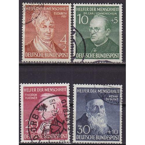 GERMANY BUND [1952] MiNr 0156-59 ( O/used ) [01]
