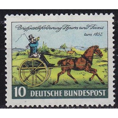 GERMANY BUND [1952] MiNr 0160 ( **/mnh ) Pferde