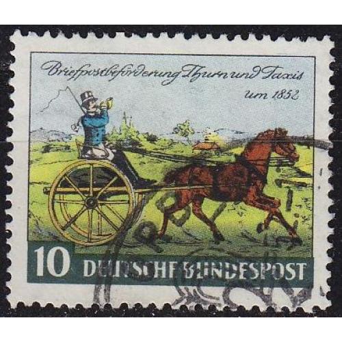 GERMANY BUND [1952] MiNr 0160 ( O/used ) Pferde
