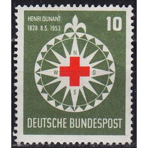 GERMANY BUND [1953] MiNr 0164 ( **/mnh ) Rotes Kreuz